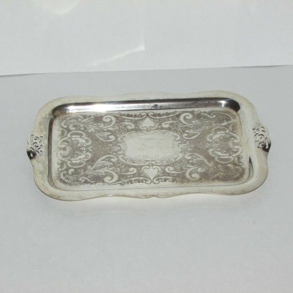 Vintage VIKING Silverplate Creamer Sugar Bowl & Tray Set - Picture 6 of 9